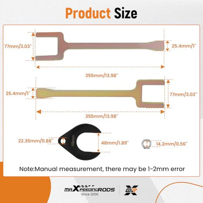 maXpeedingrods Inner CV Axle Removal Tool Set & Front Wheel Drive CV Axle Puller for Use on Front Wheel Drive Vehicles-Remove Most Vehicles Half-Shaft Drive Axles, CV Joint Fork Removing Adapter - style: 4 Pcs