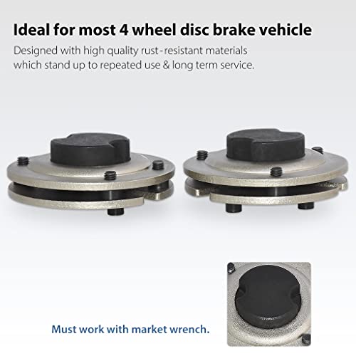 FIRSTINFO 2&3-Pin Adjustable Brake Caliper Piston Rewind Tool, 20-35mm | Market-wrench operation • Adjustable adapter • Pad replacement aid • Taiwan Patent Design - size: 2 & 3 Pin
