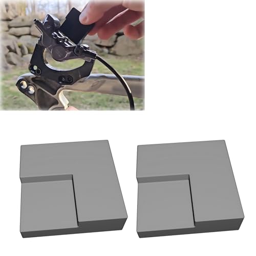 2 in 1 MTB Piston Advance & Bleeding Block, Flip and Rotate for Easy Clean & Lubricate, Compatible with Shimano/SRAM/Formula & More Brakes (2 Pack) - color: Black