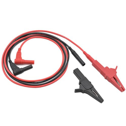 4Pcs Alligator Clip Test Lead Kit 14 AWG Heavy-Duty 4mm Banana Plug Replacement Leads,Silicone Jumpire Wires for Multimeter Meter Electrical Testing 3 Feet - style: Test Lead Kit 4Pcs