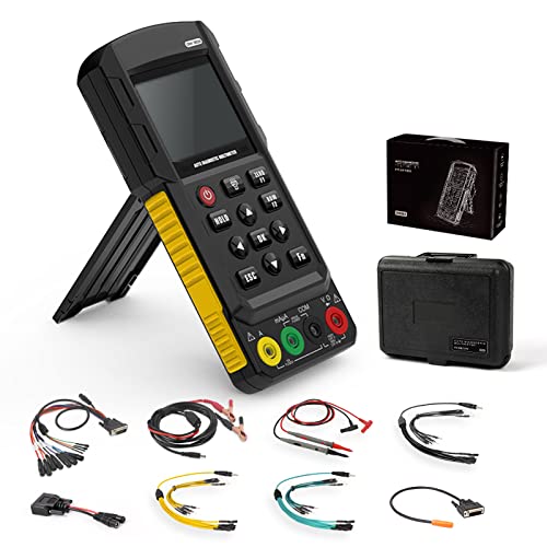 DM303 Automotive Oscilloscope Multimeter, 3-in-1 Handheld Scope with K/CAN Bus Reader, Injector Cranking Relay Test, 500KHz True RMS Diagnostic Tool