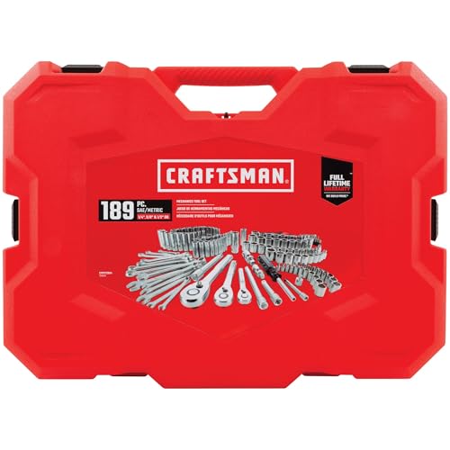 CRAFTSMAN Mechanics Tool Set, SAE/Metric, 189-Piece (CMMT12034) - style: 189 Piece Set