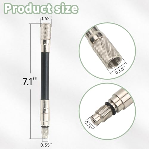 12mm Compression Tester Adapter 5608 for Ford 4.6L 5.4L 6.8L 3-Valve Engines 2008+ Triton Spark Plug Thread Adapter Automotive Engine Compression Test Tool
