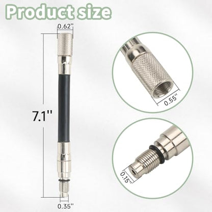 12mm Compression Tester Adapter 5608 for Ford 4.6L 5.4L 6.8L 3-Valve Engines 2008+ Triton Spark Plug Thread Adapter Automotive Engine Compression Test Tool