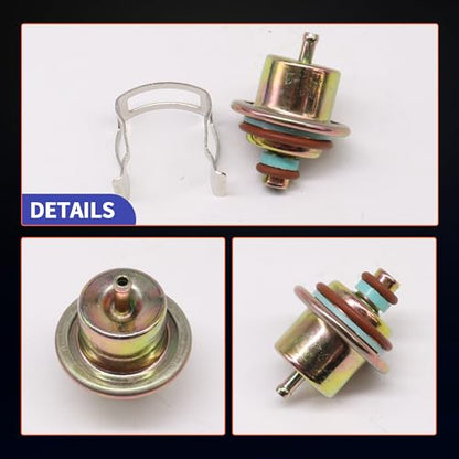 HiSport Fuel Injection Pressure Regulator -Kit with Clip, 3.5BAR, Replaces PR287 88894360 89017382 - size: HSFPR287