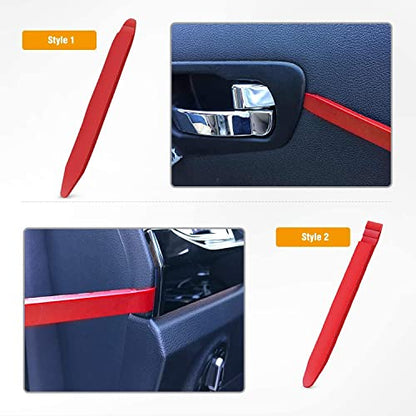 GOOACC 5 PCS Nylon Auto Trim Removal Tool Kit No-Scratch Removal Tool Kit for Car Panel & Audio Dashboard Dismantle Red - color: Red, size: 5Pcs