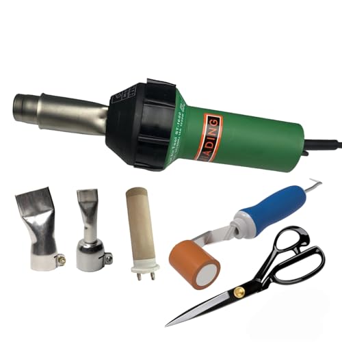 1600W Hot Air Plastic Welder Kit 110V for PVC TPO Roof Membrane - color: B