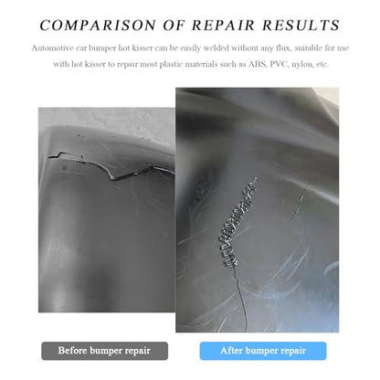1000PCS Hot Staples Welding Rods, 0.6mm 0.8mm Wave Shape Bumper Dashboard Repair Welding Wire, Metal Plastic Welding Staples Supplies for Machine Repair, Car Accessories - color: 1000pcs