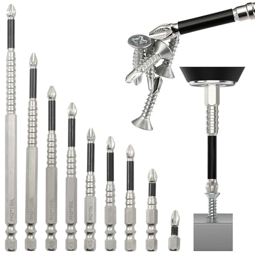 1 Set High Magnetic Electric Screwdriver Drill Bit Set | Anti Slip Alloy, For Impact Driver and Professionals, 25mm 50mm 65mm 70mm 75mm 90mm 100mm 120mm 150mm