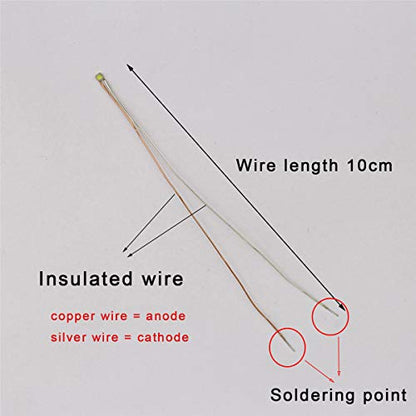25pcs Pre-soldered Micro Litz Wired Leads Pink SMD Led 0603 + Muti-Resistor New - color: (7)Pink, size: 25pcs