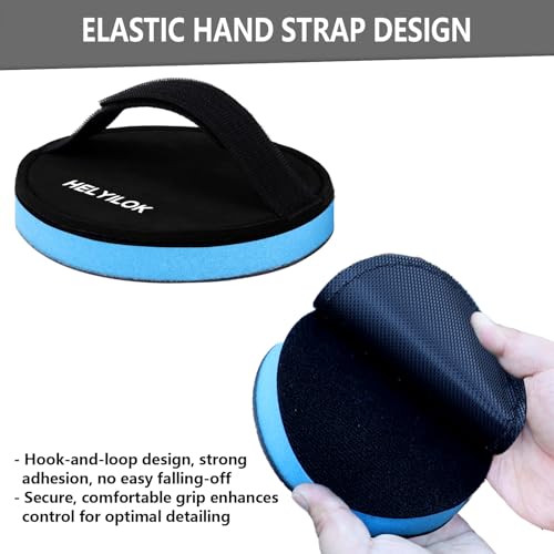 3" Clay Bar Pad | Synthetic Clay Disc Kit with Hand-Strap Applicator | Fine Grade Magic Clay Scrubber Pad for Car Detailing, Cleaning, Polishing, Paint Correction, and Deep Gloss Finish - size: 3IN (75MM)