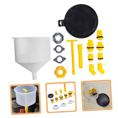 Veemoon 15-Piece Spill Proof Coolant Funnel Kit Automotive Radiator Filling Tool Antifreeze Refill Kit Accessories for Efficient Radiator Maintenance