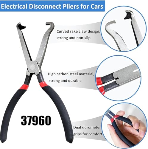 Electrical Disconnect Pliers,Electrical Connector Separator Tool,Automotive Electrical Plug Connector Disconnect Tool,Fuel Line Pliers Disconnect Repair Tools (4PCS) - style: 4PCS