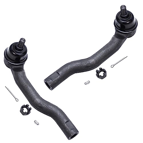 Detroit Axle - Front 4pc Steering Knuckles Kit for 2011-2014 Ford Edge, 2011-2015 Lincoln MKX, 2 Steering Knuckles & Wheel Bearing Hubs 2 Outer Tie Rods Replacement - size: 4SU48712/Kit