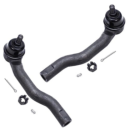 Detroit Axle - Front 4pc Steering Knuckles Kit for 2011-2014 Ford Edge, 2011-2015 Lincoln MKX, 2 Steering Knuckles & Wheel Bearing Hubs 2 Outer Tie Rods Replacement - size: 4SU48712/Kit