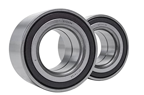 Detroit Axle - Pair Front Wheel Bearings for Toyota 2006-2020 Yaris, Scion 2008-2014 xD, 2012-2015 iQ, 2012-2019 Prius C, Replacement Wheel Bearings Assembly - style: 510094 x2/Pair