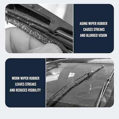 Windshield Wiper Restoration Tool: Fix Squeaks/Streaks in 30 Seconds | Extend Wiper Life 3X (RV/Trailer Ready for Clear Road Trip Visibility)