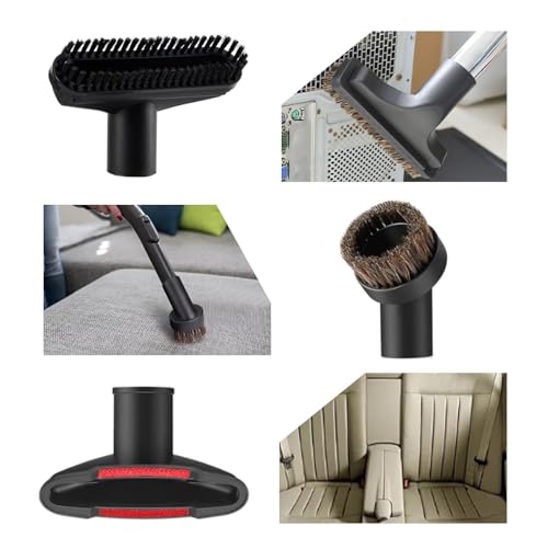 11 Pcs Universal vacuum brush attachment, vacuum accessories and attachments, 1 1/4 inch vacuum attachments for shop vac accessories, Floor Brush Vacuum Extension Wand Vacuum Hose Adapter - size: 11 Pcs
