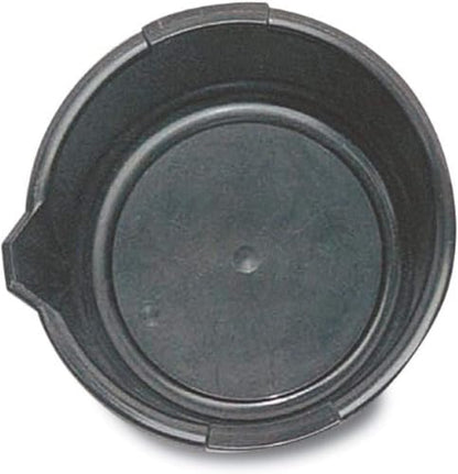 WirthCo Funnel King 32950 Oil Drain Pan, Length 13 1/2", Height 4 1/2", Made in USA, Black (Pack of 12) - size: 6.5 Quart (Pack of 12)