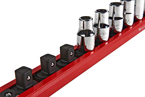Mechanic's Time Savers Lock-A-Socket Tool Organizer: Magnetic Locking Socket Rack, 1/2" Drive Sockets - size: 1/2" Drive Sockets