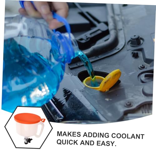 Veemoon 1Set Radiator Funnel Kit Spill Filling Tool for Coolant Universally Compatible Auto Funnel with Stylish Switch Design Efficient Automotive Coolant Handling