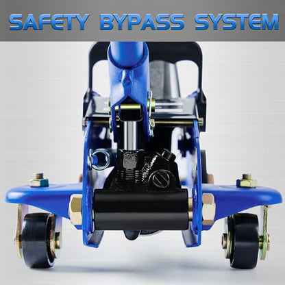 TONDA Floor Jack, Hydraulic Portable Car Lift Jack, 1.5 Ton (3,000 lb) Capacity (Blue) - color: 1.5T Blue