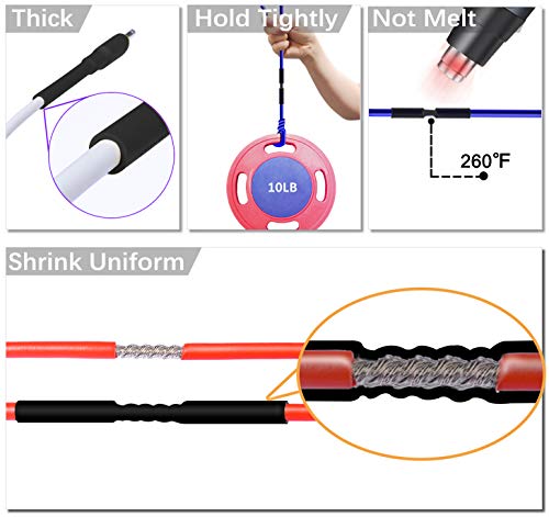 450 Pcs Heat Shrink Tubing Kit, 14 Sizes Black Heat Shrink Tube, Shrink Ratio Electric Heat Shrink - color: Black
