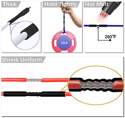 450 Pcs Heat Shrink Tubing Kit, 14 Sizes Black Heat Shrink Tube, Shrink Ratio Electric Heat Shrink - color: Black