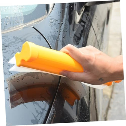 SOLUSTRE Car Windshield Squeegee Double Row Auto Window Squeegee for Car Windshield Cleaning Flexible Water Wiper for Windows Mirrors and Drying 7.87X3.14X1.57In