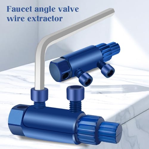 Broken Faucet Removal Tool, Quick-Release Bolt Extractor Kit for Damaged Pipes, High-Strength Anti-Rust Screw Remover Tool for Valves Hex Bolts | DIY Home Repair Essentials