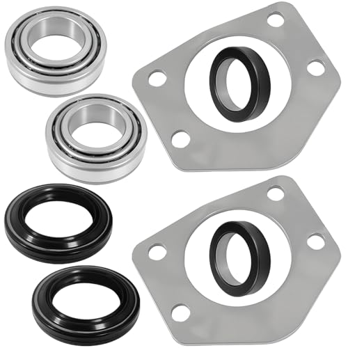 2 Set Rear Axle Bearing Seal & Press Ring Kit for Jeep TJ w/Dana 44 97-06