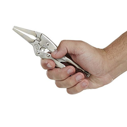 IRWIN 1402L3 Vise-Grip Original Long Nose Locking Pliers with Wire Cutters, 6-Inch
