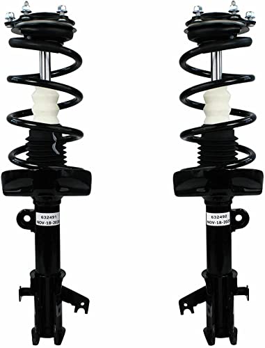 Detroit Axle - Front Struts Sway Bars for 2007-2014 Honda CR-V Complete 2 | Ready Struts w/Coil Springs Assembly 2 Sway Bar Links 2008 2009 2010 2011 2012 2013 Replacement Suspension - size: 80129-4/Sway Kit