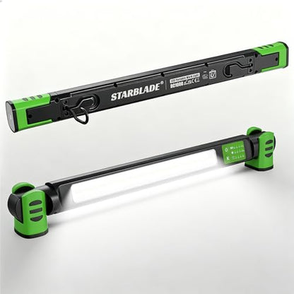 Underhood Magnetic Work Light for Mechanics, 4 Modes 2700K-6500K LED, 7800mAh 12H Battery, IP65 Waterproof, USB-C Rechargeable Hood Light for Car Repair/Garage/Emergency (Green) - color: Green