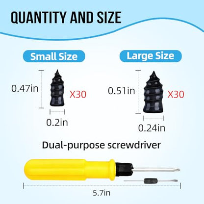 Tire Repair Rubber Nails Kit New Vacuum Tire Repair Rubber Nail, Tire Rubber Nails Tool, Fast Self-Service Tire Repair Tools for Car, Motorcycle, Bike, Truck (60 Pcs) - size: 60 Pcs