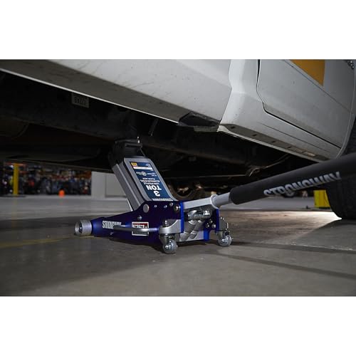 Strongway Low-Profile Aluminum/Steel Floor Jack, 3-Ton Capacity, 3.3in.–18.3in. Lift Range - style: 3 Ton