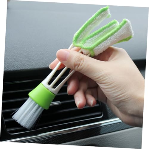 3pcs Double-Ended Car Air Vent Cleaning Brush Set Soft Bristles for Interior Crevice and Dashboard Detail Cleaning Tools