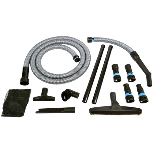 Multi-Brand Power Tool Dust Collection Adapter Set and Full Cleanup Vacuum Accessories with 10 Ft. Hose for Home and Shop Wet/Dry Vacuums - size: 20 Feet