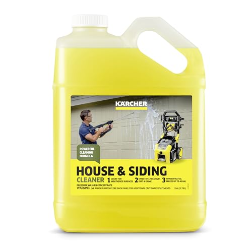 KÄRCHER House & Siding Cleaner, Removes Dirt, and Grime, Highly Concentrated, Makes up to 40 gal of Cleaner, Readily Biodegradable, For Pressure Washers - style: House & Siding Cleaner