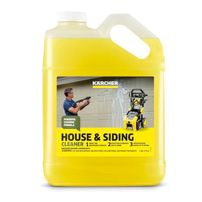 KÄRCHER House & Siding Cleaner, Removes Dirt, and Grime, Highly Concentrated, Makes up to 40 gal of Cleaner, Readily Biodegradable, For Pressure Washers - style: House & Siding Cleaner