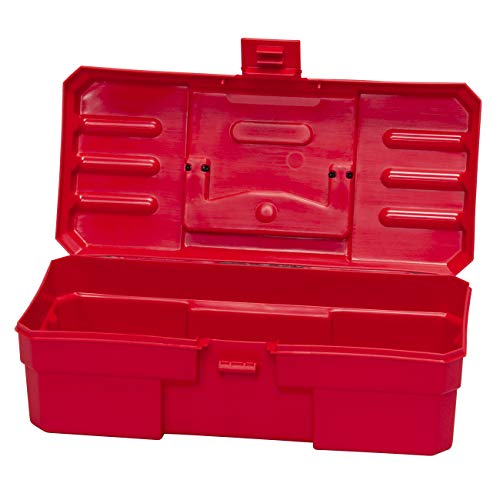 Akro-Mils 12-Inch ProBox Plastic Toolbox for Tools, Hobby or Craft Storage Toolbox, Model 09912, (12-Inch x 5-1/2-In x 4-In), Red (Pack of 12) - size: 12-Inch (Pack of 12)