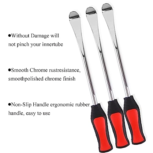11.5" Tire Spoons Lever with 3 Pcs Rim Protectors,Motorcycle Tire Repair Kit,Dirt Bike Lawn Mower Tire Changing Tools