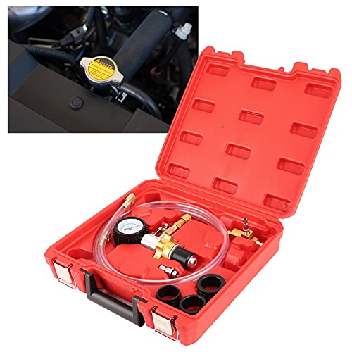 Coolant Refill Kit, Vacuum Coolant Refill Tool, Car Radiator Coolant Refill Purging Kit Fast Connector Evacuate Leaks Test Vacuum Cooling System