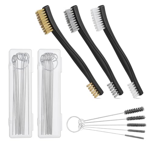 Carburetor Cleaning Kit, Throttle Body Cleaner Tool Set for Motorcycle Carburetor, Welding Torch Tip, Fuel Injector, Small Engine Carburetor, Gas Appliance Jet – Carbon Remover Kit