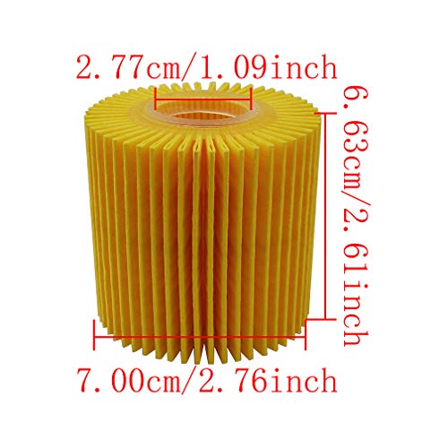 Genuine Oil Filter,Wrench,Oil Drain Plug Compatible With Lexus,Toyota,Camry,RAV4,Highlander,Sienna,Tundra and More with 04152-YZZA1 Oil Filter-Fits 64mm Cartridge Style Oil Filter Housing