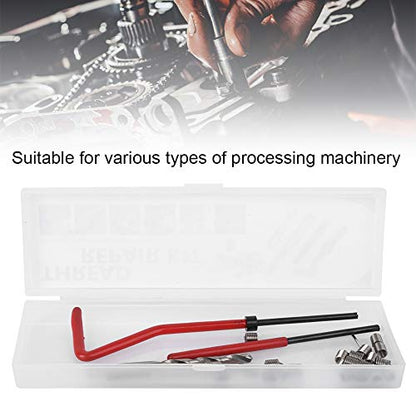 Ejoyous 25Pcs M4 Metric Thread Repair Insert Kit Auto Helicoil Restoring | Restore Damaged Thread, with Transparent Plastic Box, for Processing Machinery Automotive Thread Repair