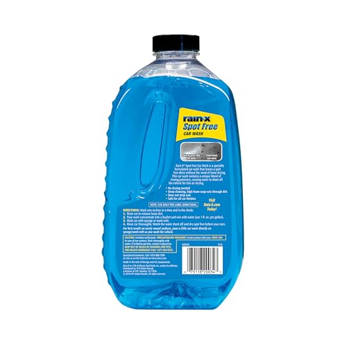 Rain-X 620073 - Car Wash Deep Cleaning, High Foam Soap Provides Spot Free Shine with No Towel Or Hand Drying Needed - Car soap for car cleaning and detailing 48 fl oz - size: 48 Fl Oz (Pack of 1), style: Pack of 1
