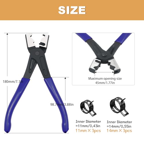 Hose Clamp Pliers Clic and Clic-R Blue CV Boot Clamp Pliers Maintenance Tools for Automobile DD034