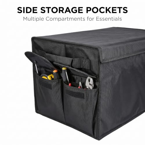 Non-slip Car Organizer, Multi-Use Collapsible Car Storage Box, Portable Auto Cargo Storage Bin for Car SUV Truck, Waterproof Outdoor Camping Picnic Storage Container,