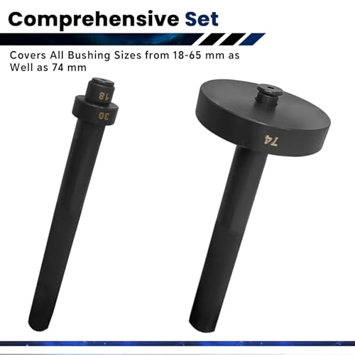 ATPEAM 52 in 1 Custom Bushing Driver Set Bush Removal Puller Bearing Press Tool Kit Bearing Race and Seal Driver Set Transmission Wheel Axle Bushing Press Kit